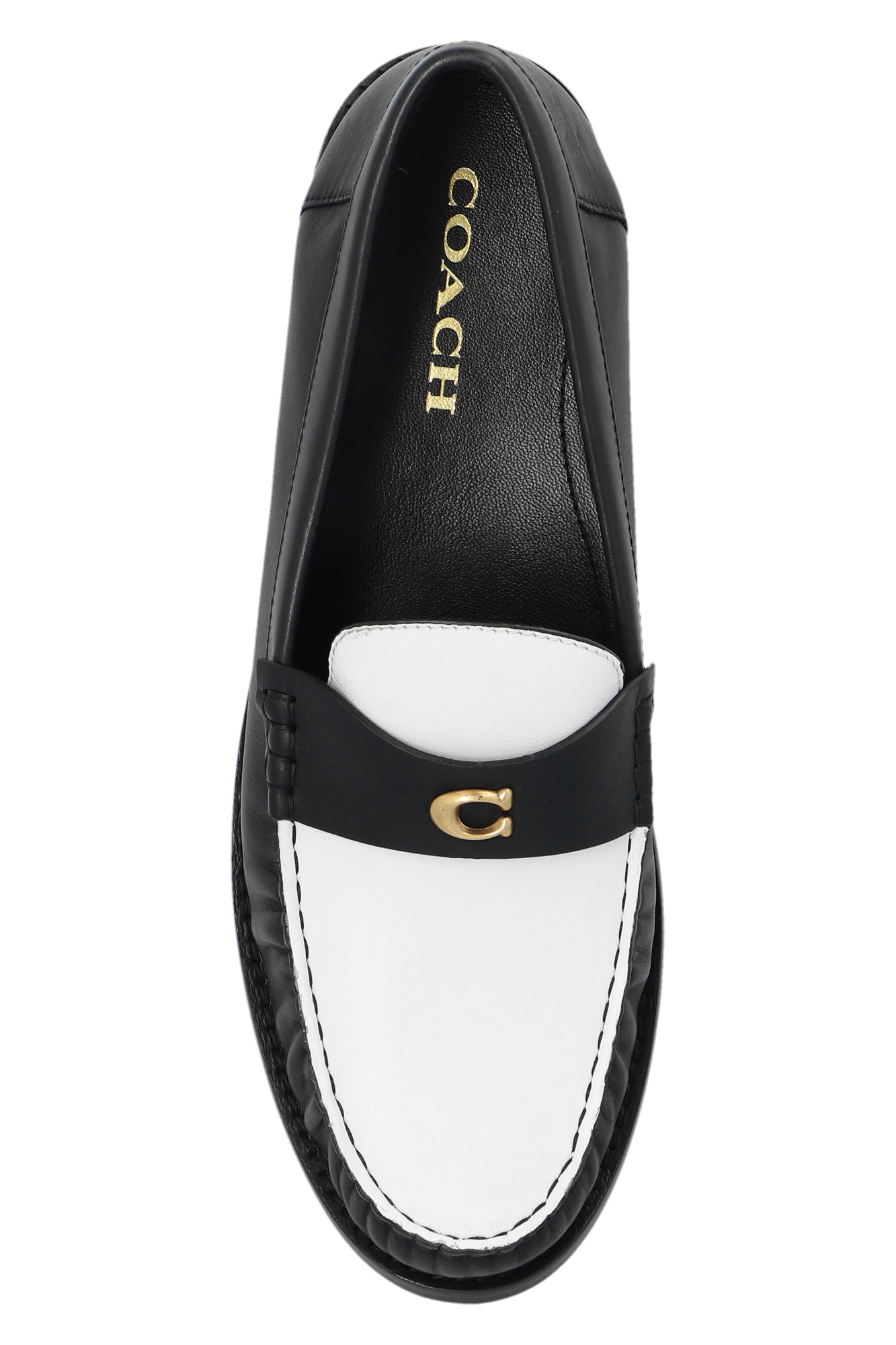 Coach black hot sale loafers